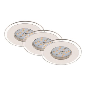 Briloner 7257-036 - SETTI 3x LED Kylpyhuoneen upotettava valo ATTACH LED/4,5W/230V IP44