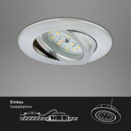 Briloner 7296-019 - himmennettävä LED-kylpyhuoneen alasvalaisin LED/6,5W/230V IP23