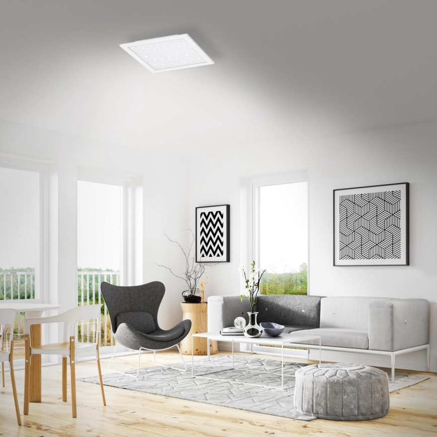 Briloner 7301-016 - Himmennettävä LED-kattovalaisin STARRY SKY LED/18W/230V 3000-6000K + kauko-ohjaus