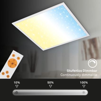 Briloner 7303-016 - Himmennettävä LED-kattovalaisin STARRY SKY LED/36W/230V 3000-6000K + kauko-ohjaus