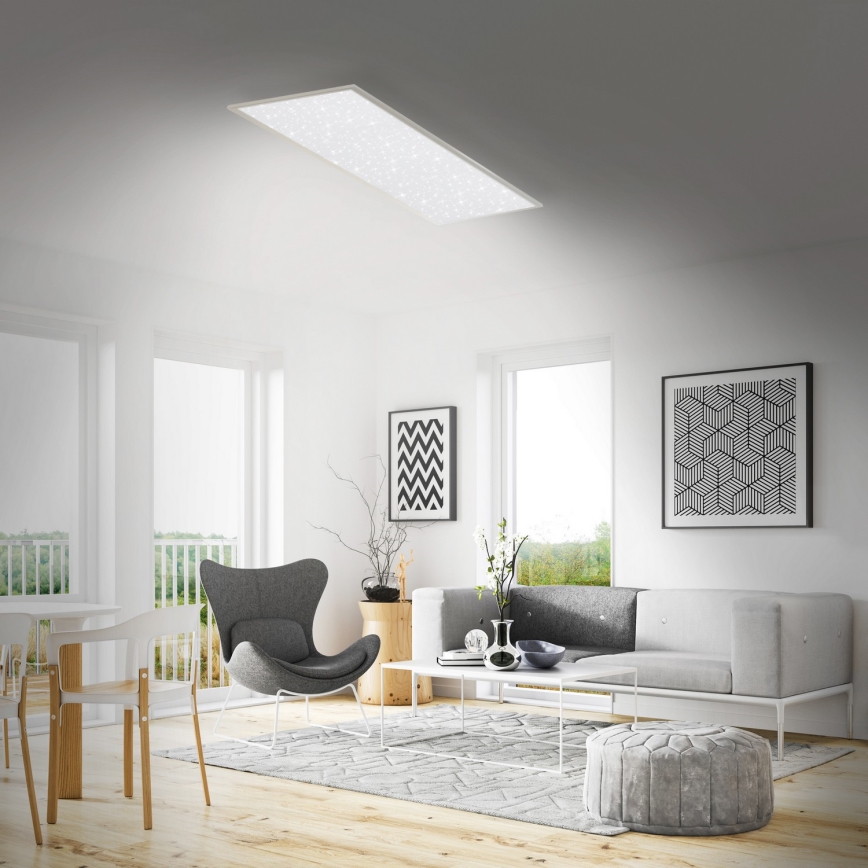 Briloner 7304-016 - Himmennettävä LED-kattovalaisin STARRY SKY LED/36W/230V 3000-6000K + kauko-ohjaus