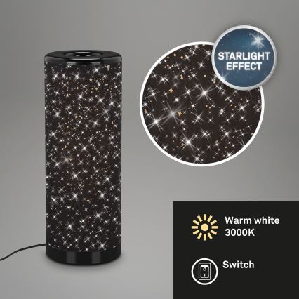 Briloner 7334-015 - LED-pöytävalaisin STARRY SKY 1xGU10/5W/230V musta