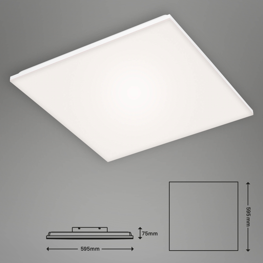 Briloner 7376-216 - Pinta-asennettava LED-paneeli FRAMELESS LED/38W/230V 59,5x59,5 cm 4000K