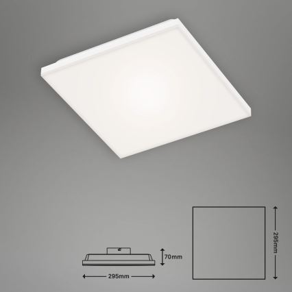 Briloner 7378-016 - Himmennettänä LED-paneeli LED/12W/230V 3000/4000/6500K + kauko-ohjaus