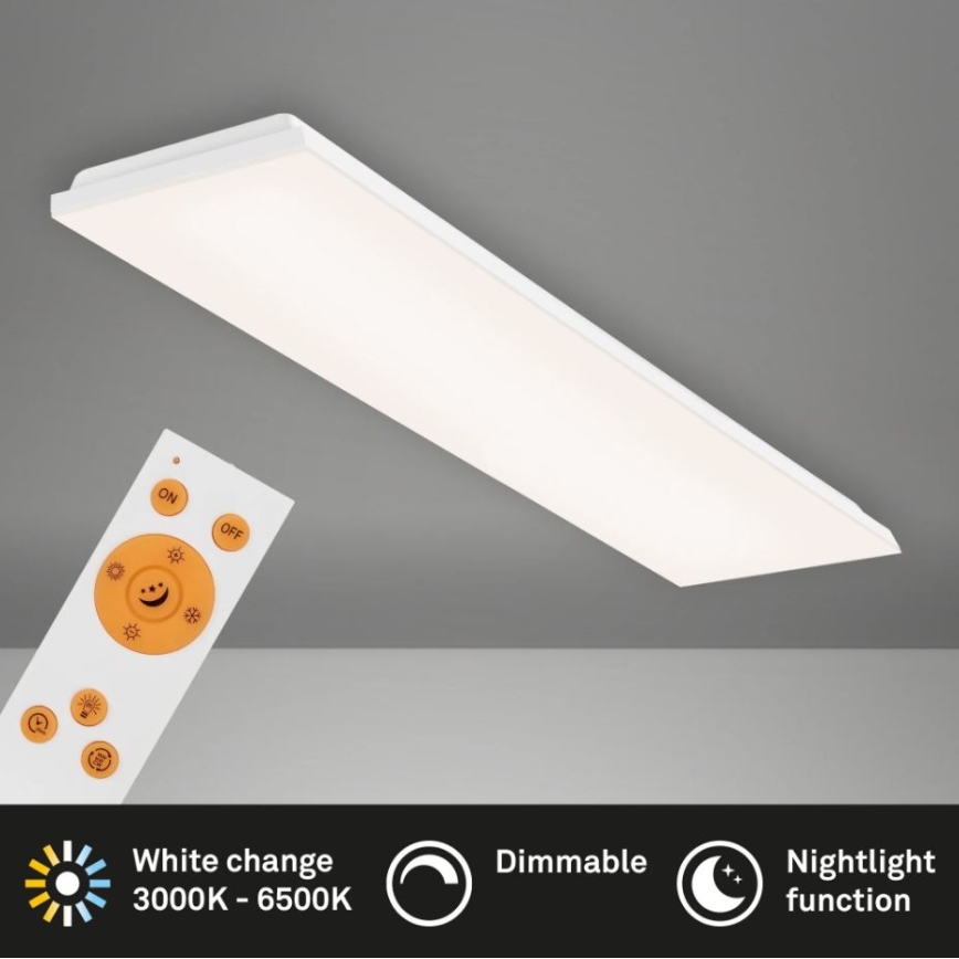 Briloner 7378-316 - Himmennettävä LED-kattovalaisin FRAMELESS LED/38W/230V 3000-6500K + kauko-ohjaus