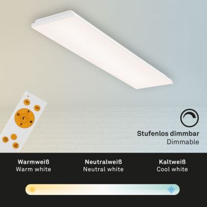 Briloner 7378-316 - Himmennettävä LED-kattovalaisin FRAMELESS LED/38W/230V 3000-6500K + kauko-ohjaus