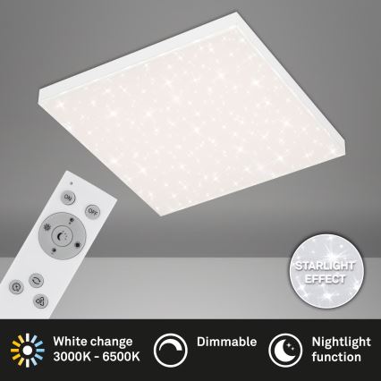 Briloner 7381-116 - Himmennettävä LED-kattovalaisin STARRY SKY LED/24W/230V 3000-6500K + kauko-ohjaus