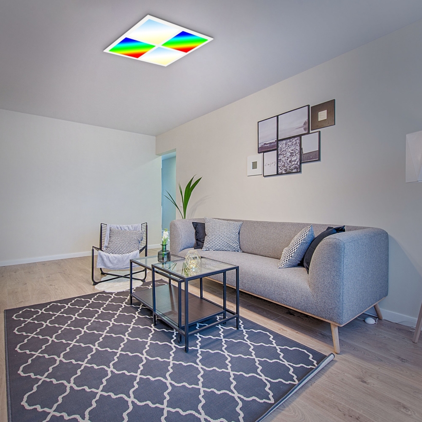 Briloner 7387-016 - LED RGBW himmennettävä kattovalaisin LED/24W/230V 3000-6500K + kaukosäädin