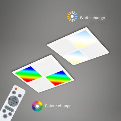 Briloner 7387-016 - LED RGBW himmennettävä kattovalaisin LED/24W/230V 3000-6500K + kaukosäädin