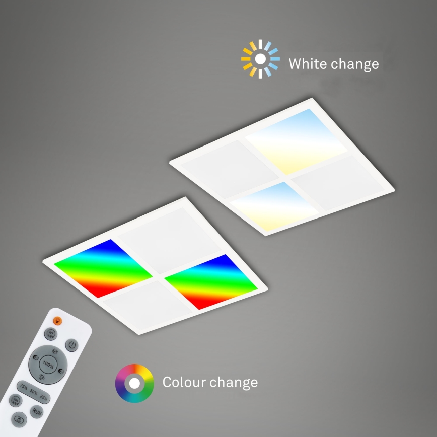 Briloner 7387-016 - LED RGBW himmennettävä kattovalaisin LED/24W/230V 3000-6500K + kaukosäädin