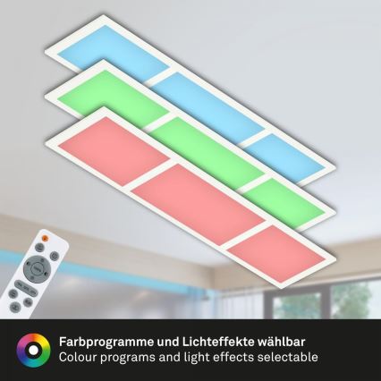 Briloner 7388-016 - RGBW Himmennettävä kattovalaisin LED/24W/230V 3000-6500K + kauko-ohjaus