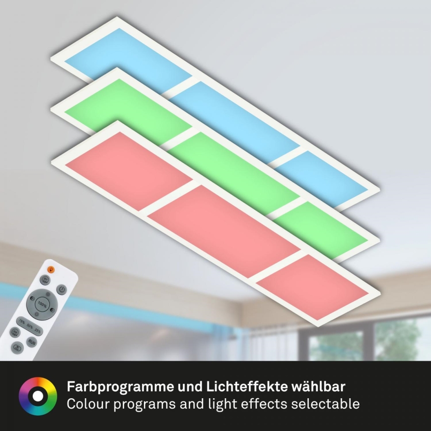 Briloner 7388-016 - RGBW Himmennettävä kattovalaisin LED/24W/230V 3000-6500K + kauko-ohjaus