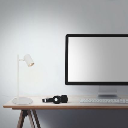 Briloner 7408-016 - Pöytävalaisin RETRO 1xGU10/9W/230V valkoinen