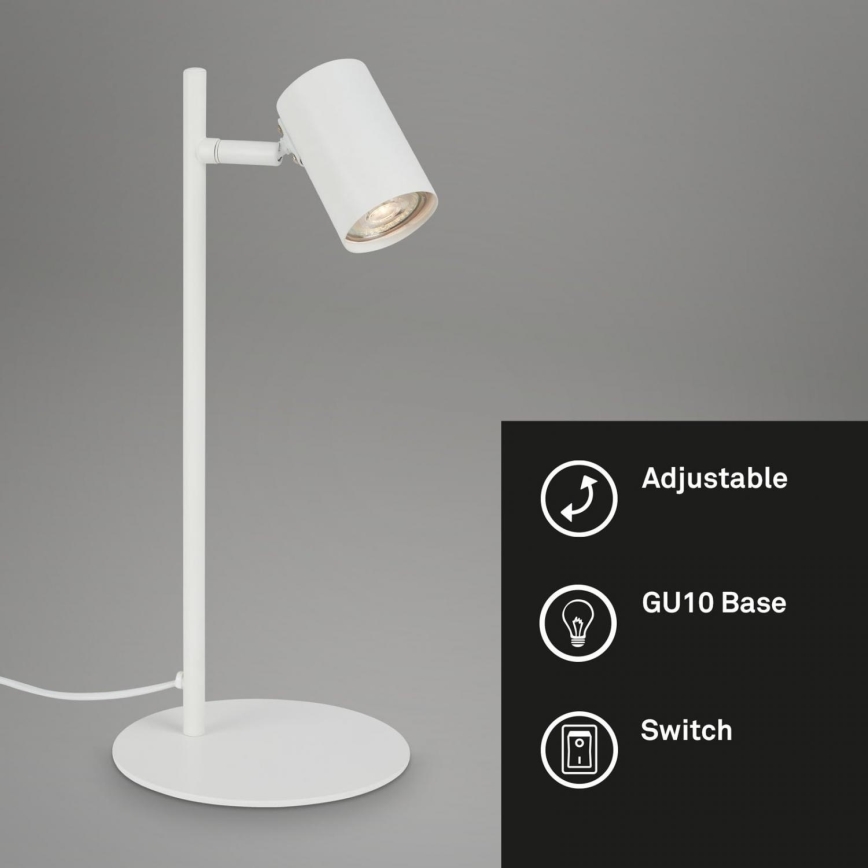 Briloner 7408-016 - Pöytävalaisin RETRO 1xGU10/9W/230V valkoinen