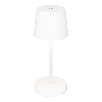 Briloner 7423016 - LED himmennettävä ladattava ulkokäyttöön tarkoitettu pöytävalaisin LED/2,6W/5V 2000mAh IP44 valkoinen