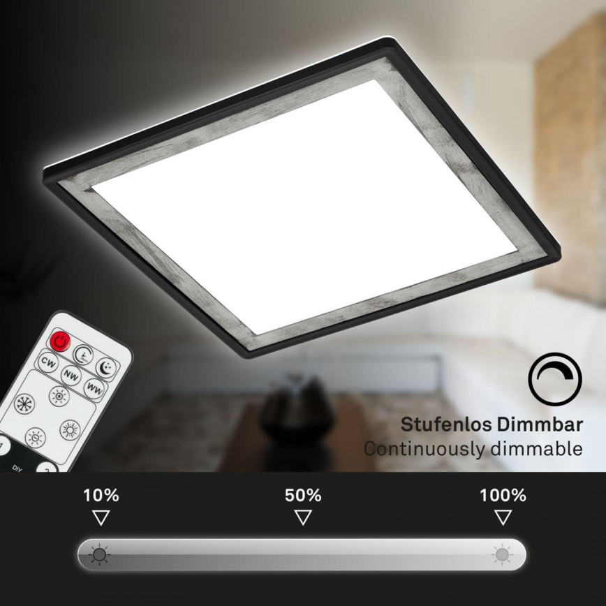 Briloner 7459-414 - Himmennettävä LED-kattovalaisin SLIM LED/22W/230V 2700-6500K + kauko-ohjaus