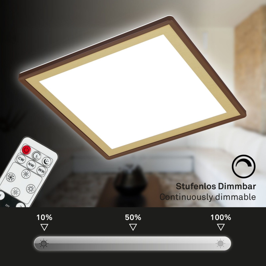 Briloner 7459-417 - DECO LED himmennettävä kattovalaisin LED/24W/230V 2700-6500K + kaukosäädin