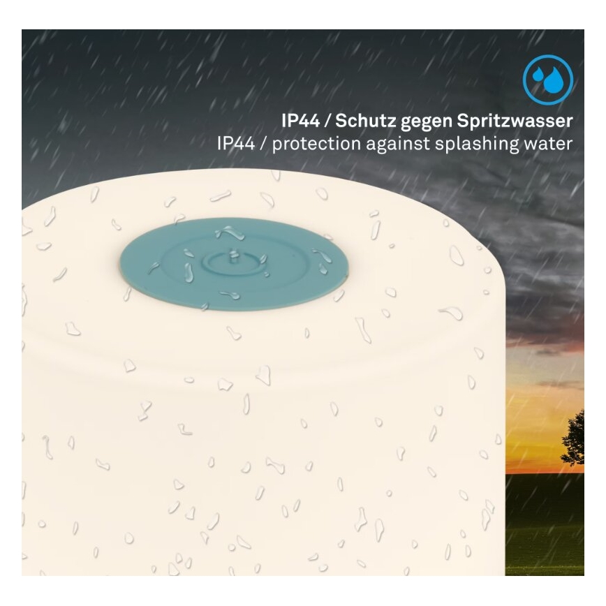 Briloner 7461010 - LED himmennettävä ladattava ulkokäyttöön tarkoitettu pöytävalaisin LED/2W/5V IP44 1200 mAh sininen