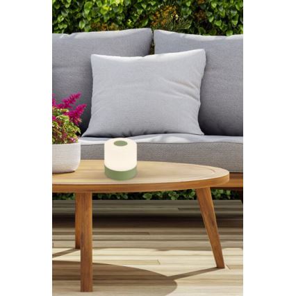 Briloner 7461019 - LED himmennettävä ladattava ulkokäyttöön tarkoitettu pöytävalaisin LED/2W/5V IP44 1200 mAh vihreä