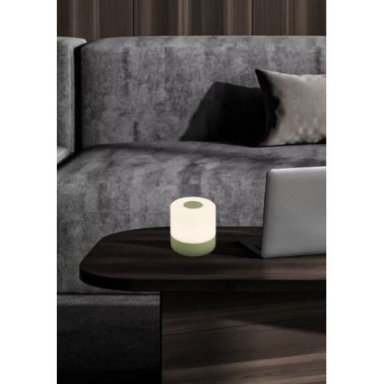 Briloner 7461019 - LED himmennettävä ladattava ulkokäyttöön tarkoitettu pöytävalaisin LED/2W/5V IP44 1200 mAh vihreä