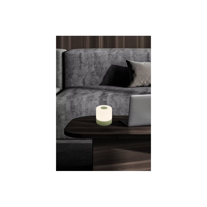 Briloner 7461019 - LED himmennettävä ladattava ulkokäyttöön tarkoitettu pöytävalaisin LED/2W/5V IP44 1200 mAh vihreä