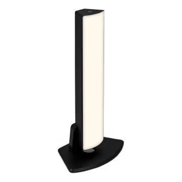 Briloner 7474-015 - LED himmennettävä kosketusohjattu ladattava ulkokäyttöön tarkoitettu pöytävalaisin 2-in-1 LED/7W/5V 2x2200 mAh USB 3000K IP44 musta