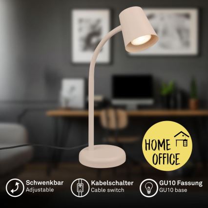 Briloner 7476-011 - SKRIVA pöytälamppu 1xGU10/9W/230V, beige