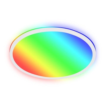 Briloner 7494016 - SMART LED RGBW himmennettävä kattovalaisin, 22 W, 230 V, 4000 K, halkaisija 42 cm, Wi‑Fi Tuya + kaukosäädin