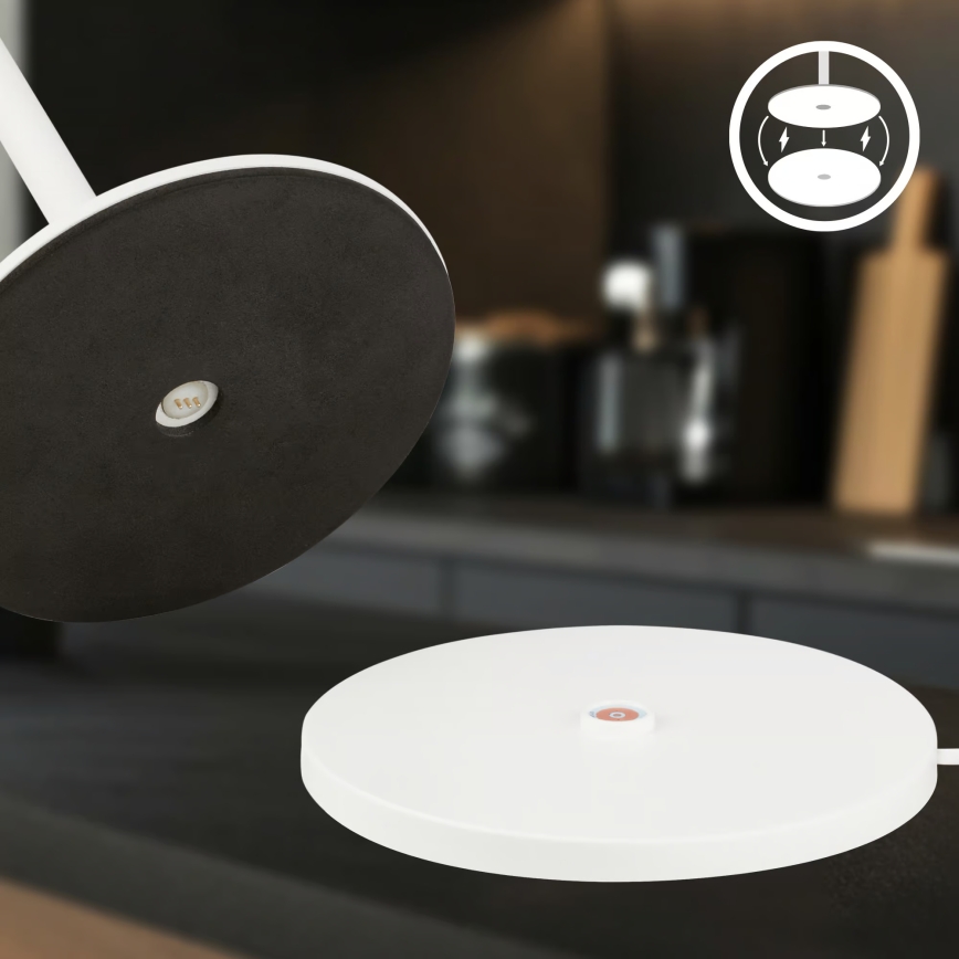 Briloner 7517016 - LED RGBW himmennettävä ladattava ulkokäyttöinen pöytävalaisin CILANO LED/3W/5V IP44 2000 mAh valkoinen