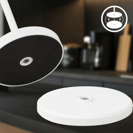 Briloner 7521016 - Himmennettävä ladattava ulkokäyttöinen pöytälamppu SIGO LED/2,5W/5V IP44 2600 mAh valkoinen