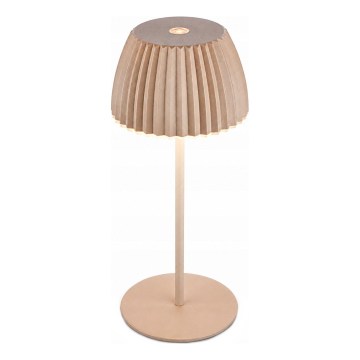 Briloner 7552-011 - himennettävä ladattava kosketusohjattu ulkokäyttöinen pöytälamppu MINI LED/1,5W/5V IP44 1800 mAh beige