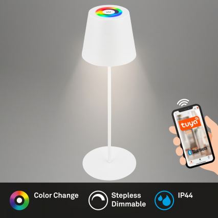 Briloner 7559016 - LED RGB himennettävä ladattava ulkokäyttöinen pöytälamppu COLORIS LED/3,5W/5V IP44 2000 mAh Wi-Fi Tuya