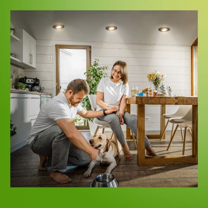 Briloner 7587035 - Setti 3x himmennettäviä KLIRA upotettavia LED-kylpyhuonevalaisimia LED/4,9W/230V 2500/3000/4000K IP23 musta