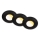 Briloner 7588035 - 3 kpl setti KLIRA LED-kylpyhuoneen upotettavia alasvaloja LED/4,9W/230V 2500/3000/4000K IP44 musta