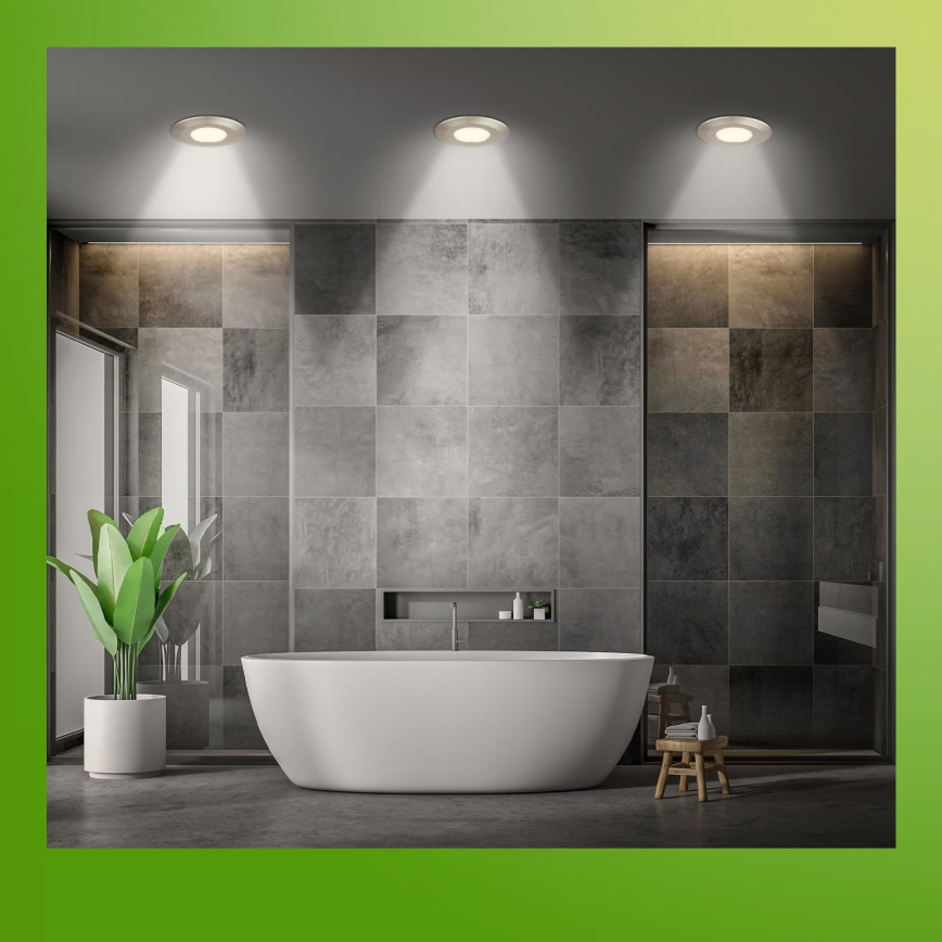 Briloner 7589032 - 3 kpl himmennettäviä KLIRA LED-alasvalaisimia LED/4,9W/230V IP44 mattakromi