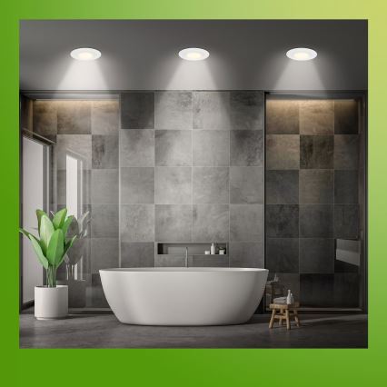 Briloner 7589036 - SETTI 3x kylpyhuoneen uppoasennettavat himennettävät LED-alasvalot KLIRA LED/4,9W/230V 2500/3000/4000K IP44 valkoinen