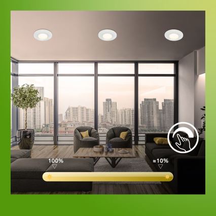 Briloner 7589036 - SETTI 3x kylpyhuoneen uppoasennettavat himennettävät LED-alasvalot KLIRA LED/4,9W/230V 2500/3000/4000K IP44 valkoinen