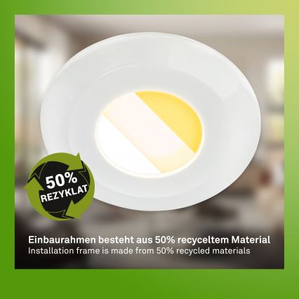 Briloner 7589036 - SETTI 3x kylpyhuoneen uppoasennettavat himennettävät LED-alasvalot KLIRA LED/4,9W/230V 2500/3000/4000K IP44 valkoinen