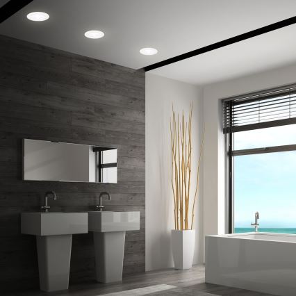 Briloner 7605036 - SETTI 3xLED kylpyhuoneen upotettavia alasvaloja 3xLED/4,9W/230V 2700/4000/6500K IP44 valkoinen