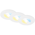 Briloner 7605036 - SETTI 3xLED kylpyhuoneen upotettavia alasvaloja 3xLED/4,9W/230V 2700/4000/6500K IP44 valkoinen
