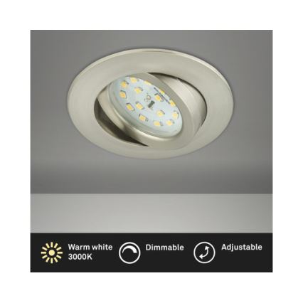 Briloner 8317-012 - Himennettävä kylpyhuoneen alakattoon asennettava LED-valaisin LED/5,5W/230V IP23 mattakromi