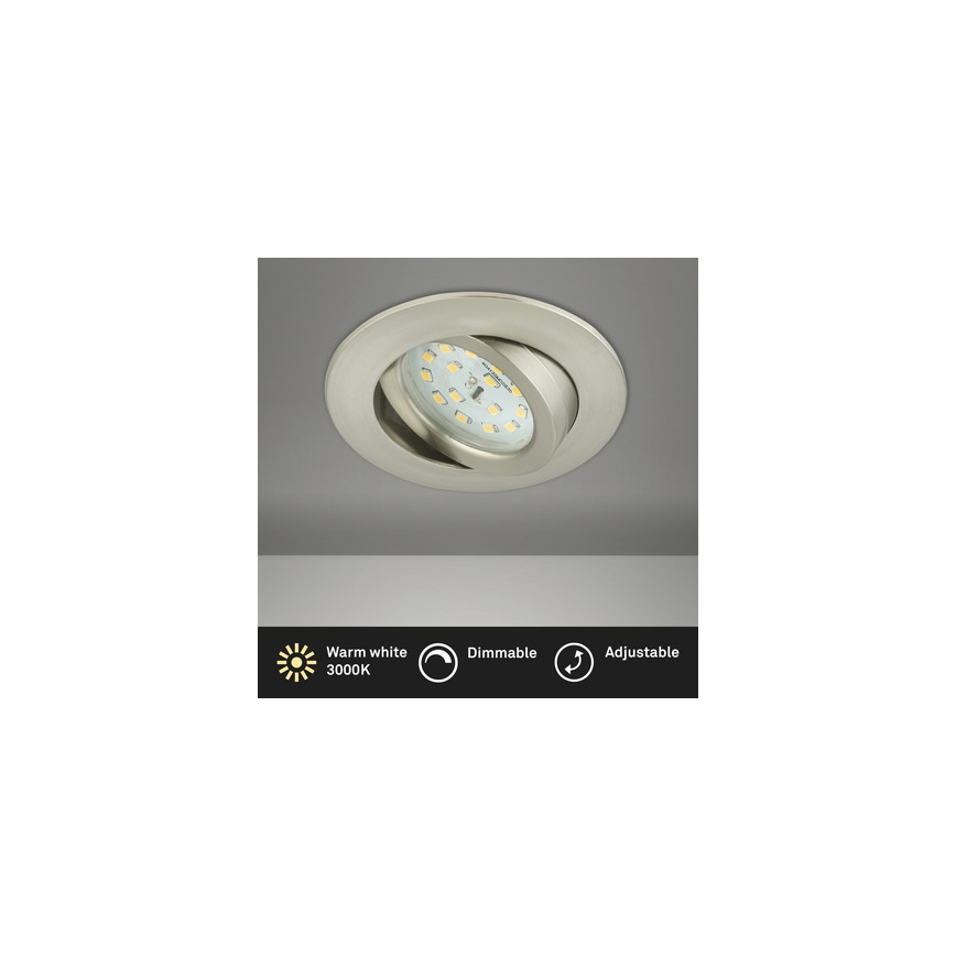 Briloner 8317-012 - Himennettävä kylpyhuoneen alakattoon asennettava LED-valaisin LED/5,5W/230V IP23 mattakromi