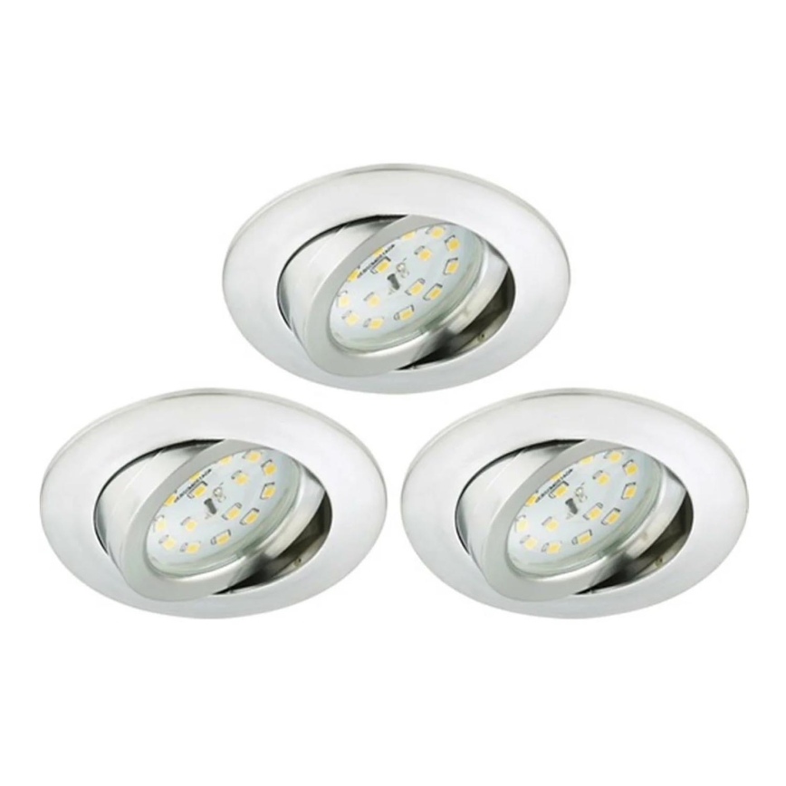 Briloner 8317-039-SETTI 3x LED Himmennettävä upotettu kylpyhuonevalaisin LED/5,5W/230V IP23