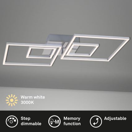 Briloner - Himmennettävä LED-kattovalaisin FRAMES LED/40W/230V