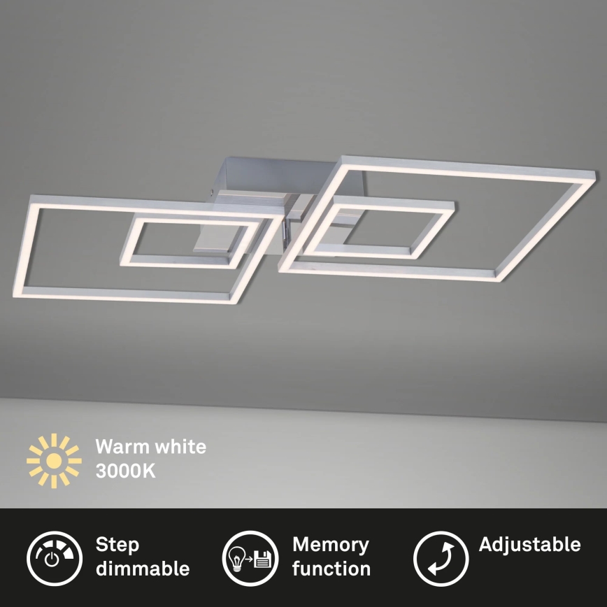 Briloner - Himmennettävä LED-kattovalaisin FRAMES LED/40W/230V