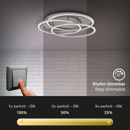 Briloner - Himmennettävä LED-kattovalaisin FRAMES LED/60W/230V mattakromi