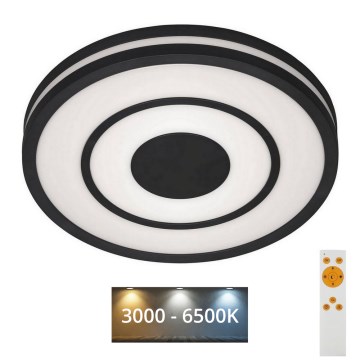 Briloner - Himmennettävä LED-kattovalaisin RIPPLE LED/24W/230V 3000-6500K + kauko-ohjaus