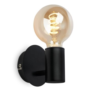 Briloner - Kylpyhuoneen seinävalaisin 1xE27/10W/230V IP44 musta