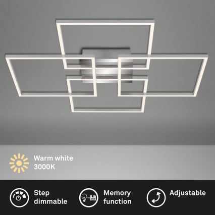 Briloner - LED himmennettävä kattovalaisin FRAME 4xLED/12W/230V