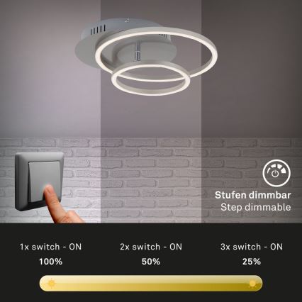 Briloner - LED himmennettävä kattovalaisin FRAMES LED/24,5W/230V